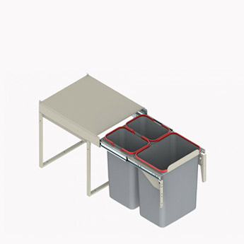 KITCHEN WASTE BIN SOFT CLOSE 300mm and 400mm