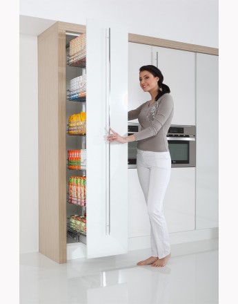 MAXIMA ROTATING Kitchen Pull Out Larder-chrome