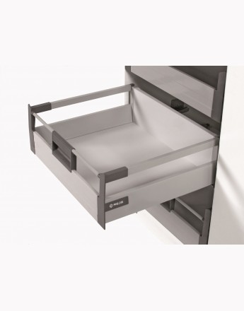 Comfort Box Inner Drawer - soft close - silver - rectangular