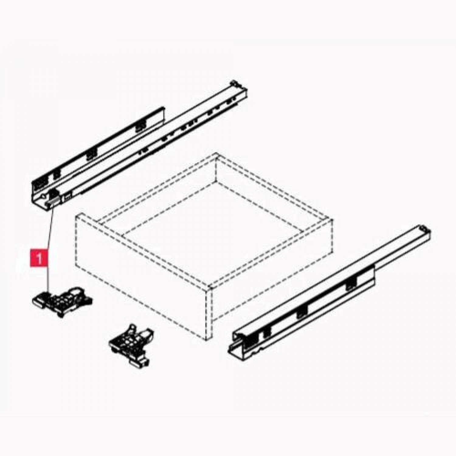 Large online sales Soft Close Undermounting Drawer Runner Full