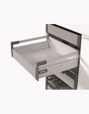 Comfort Box Inner Drawer - soft close - silver - rectangular