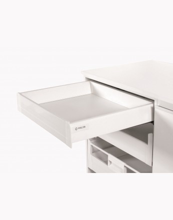 Comfort Box Inner Drawer - soft close - silver - rectangular