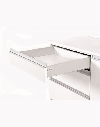 Comfort Box Front drawer - soft close - white - rectangular