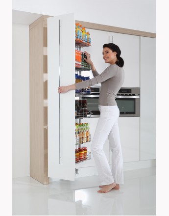 MAXIMA ROTATING Kitchen Pull Out Larder-chrome