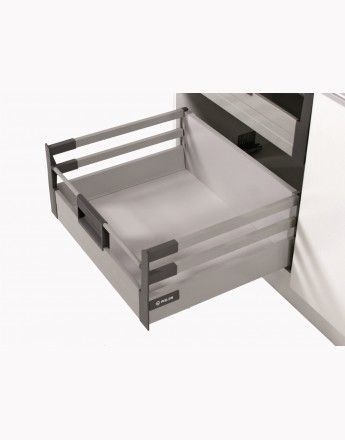 Comfort Box Inner Drawer - soft close - silver - rectangular