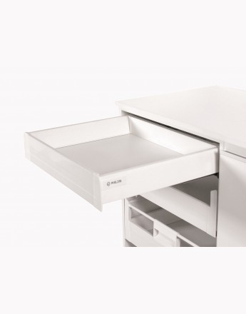 Comfort Box Inner Drawer - soft close - white - rectangular
