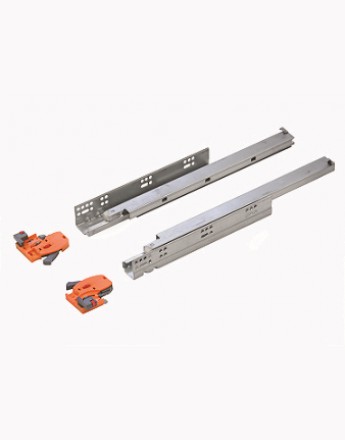 Undermount drawer runners push open - 3D slide - up to 19mm board