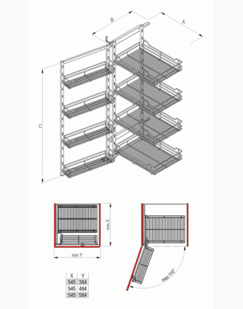 Swing Out Larder Units MAXIMA