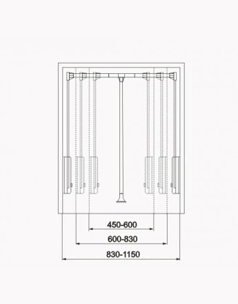 Pull Down Wardrobe Rail Lift