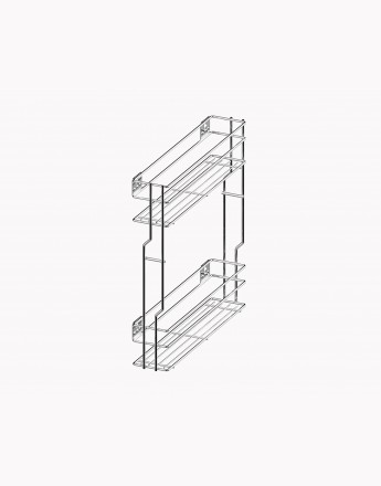 Pull Out Soft Close Wire Basket Kitchen Storage Unit 150 - 200 mm Variant Multi