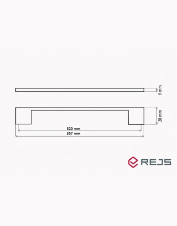 SLIM BAR D705 - kitchen, bedroom and office cabinet door handle