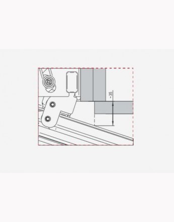 Corner Front MAXIMA SILVA - Base Kitchen Storage magic corner 900 mm Right/Left with graphite solid base