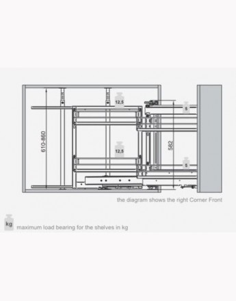 MAXIMA CLASSIC – Kitchen Storage 900mm – Pull-out