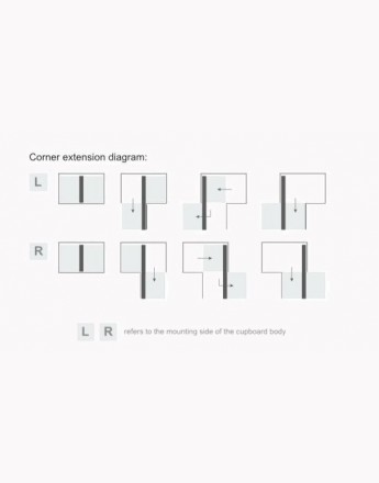 Corner Comfort MAXIMA SILVA - corner storage kitchen cabinets