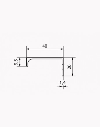 FE6-2R10 – kitchen, bedroom and office cabinet door handle