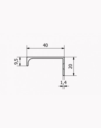 FE6 – kitchen, bedroom and office cabinet door handle