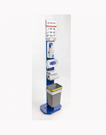 Multi functional sanitisation solution – stand for sanitary accessories