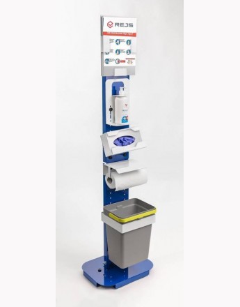 Multi functional sanitisation solution – stand for sanitary accessories
