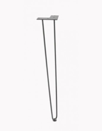 The Arto Hairpin Metal Table Leg 304mm, 406mm or 711mm BLACK