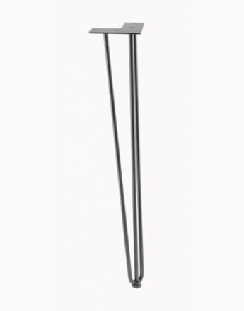 The Arto Hairpin Metal Table Leg 304mm, 406mm or 711mm BLACK
