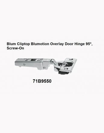 BLUM hinges and plates (95°, 110°, 155°, 170°)