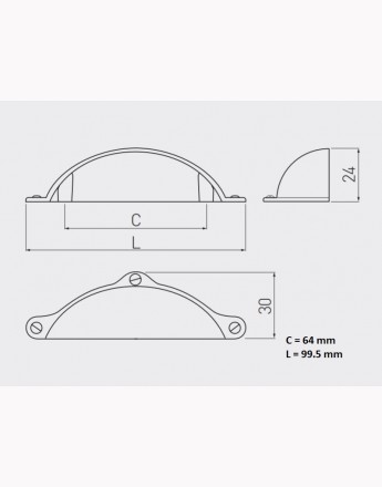 MARSALA - retro-style handles