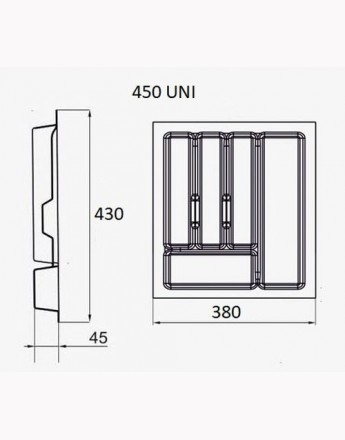 Cutlery Tray UNI