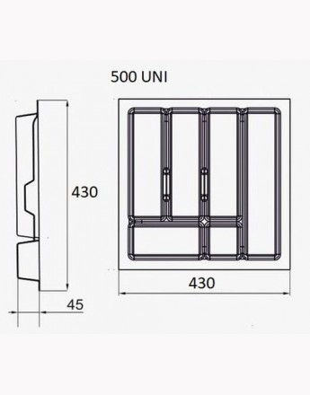 Cutlery Tray UNI