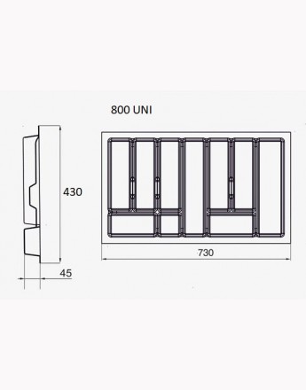 Cutlery Tray UNI