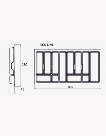 Cutlery Tray UNI