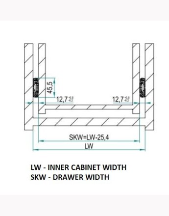 Solid slide - soft close drawer runners