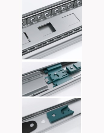 Solid slide - soft close drawer runners