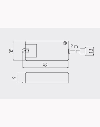 Touchless switch sensor - single pole, two pole - switch ON and OFF