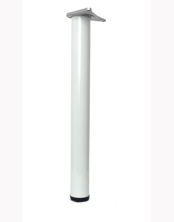 Adjustable table leg - 870 - chrome, white, black and inox
