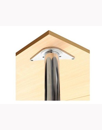 Adjustable table leg - 870 - chrome, white, black and inox