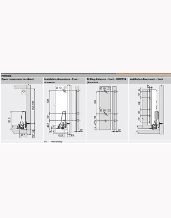 Blum Tandembox Antaro - Drawer Set M and D - Grey