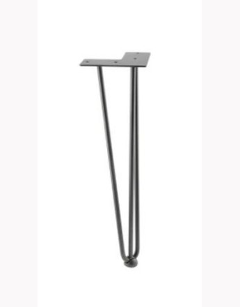 4x The Arto Hairpin Metal Table Leg 304mm, 406mm or 711mm BLACK