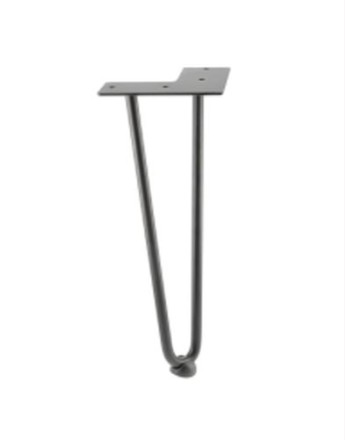 4x The Arto Hairpin Metal Table Leg 304mm, 406mm or 711mm BLACK