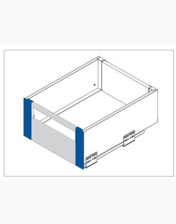 AXIS PRO INNER drawer system - anthracite - high 84, 167, 199 - length 450, 500