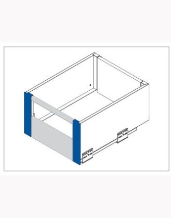 AXIS PRO INNER drawer system - anthracite - high 84, 167, 199 - length 450, 500