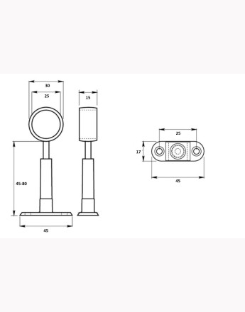 Middle support for wardrobe hanging rail