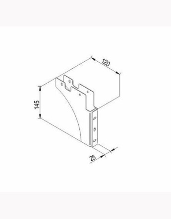 Front fixing bracket for soft close pull out bin