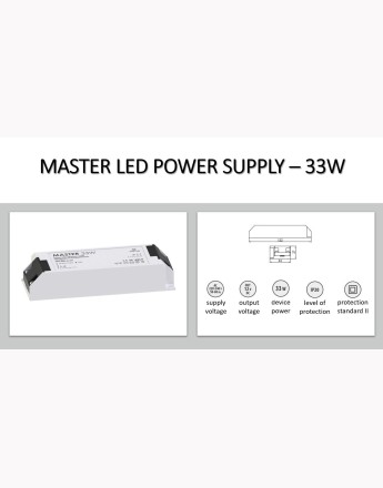 MASTER LED power supply 12V, input 220-240VAC, IP20, 16W, 33W, 54W or 65W