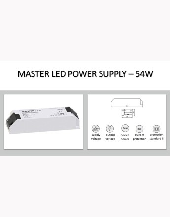 MASTER LED power supply 12V, input 220-240VAC, IP20, 16W, 33W, 54W or 65W