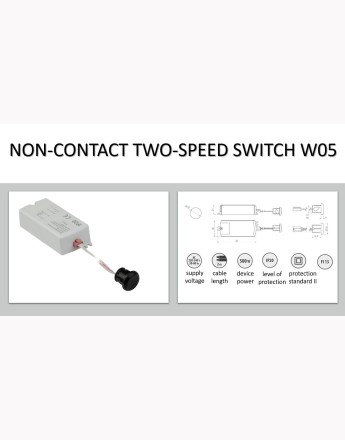 Non-contact, two-pole switch W05