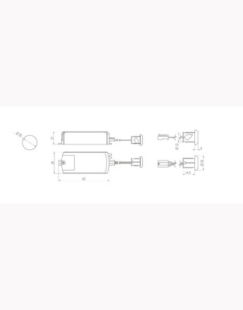 Non-contact, two-pole switch W05