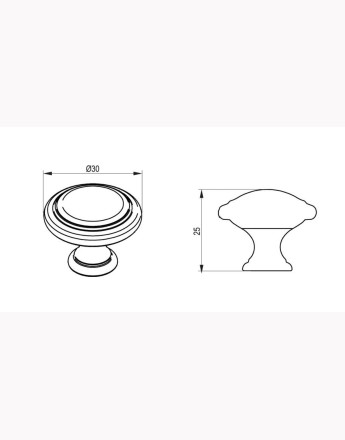 ARTESI - kitchen, bedroom and office cabinet door knob