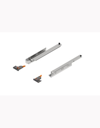Undermount Comfort Slide drawer runners soft close - 3D slide - up to 19mm board - up to 30kg