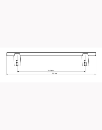 RAY - new modern, kitchen, bedroom, office cabinet door handle - 128mm, 192mm, 320mm and knob