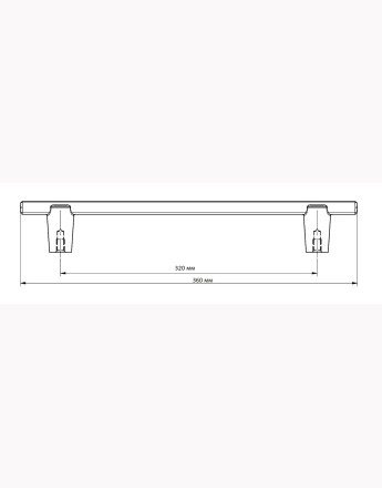 RAY - new modern, kitchen, bedroom, office cabinet door handle - 128mm, 192mm, 320mm and knob